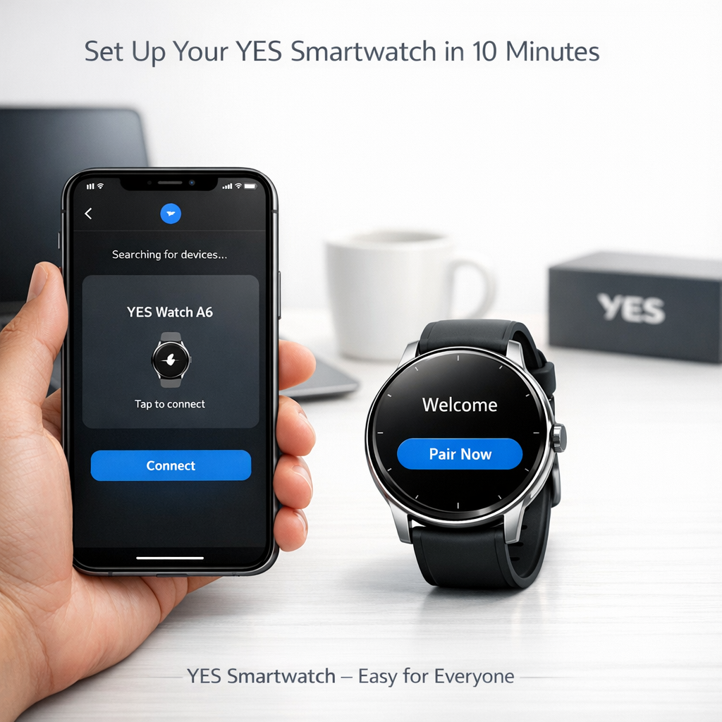 Beginner’s Guide: How to Set Up and Use Your YES Smartwatch in 10 Minutes