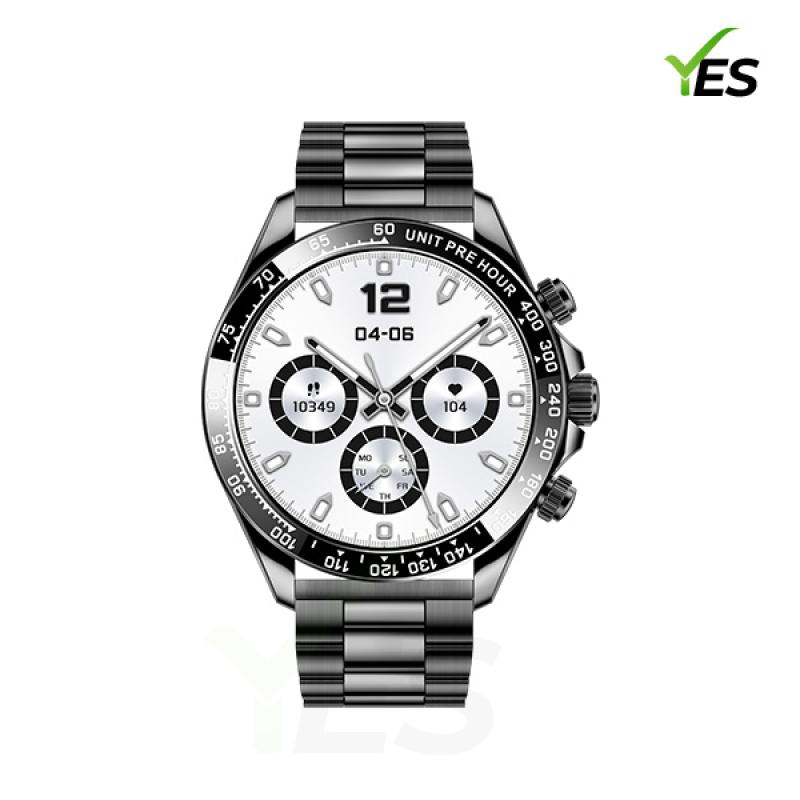 Yes Platinum Pro Smartwatch - 1.43-Inch AMOLED Display, Bluetooth Call, Health Monitoring & Multi-Sport Modes