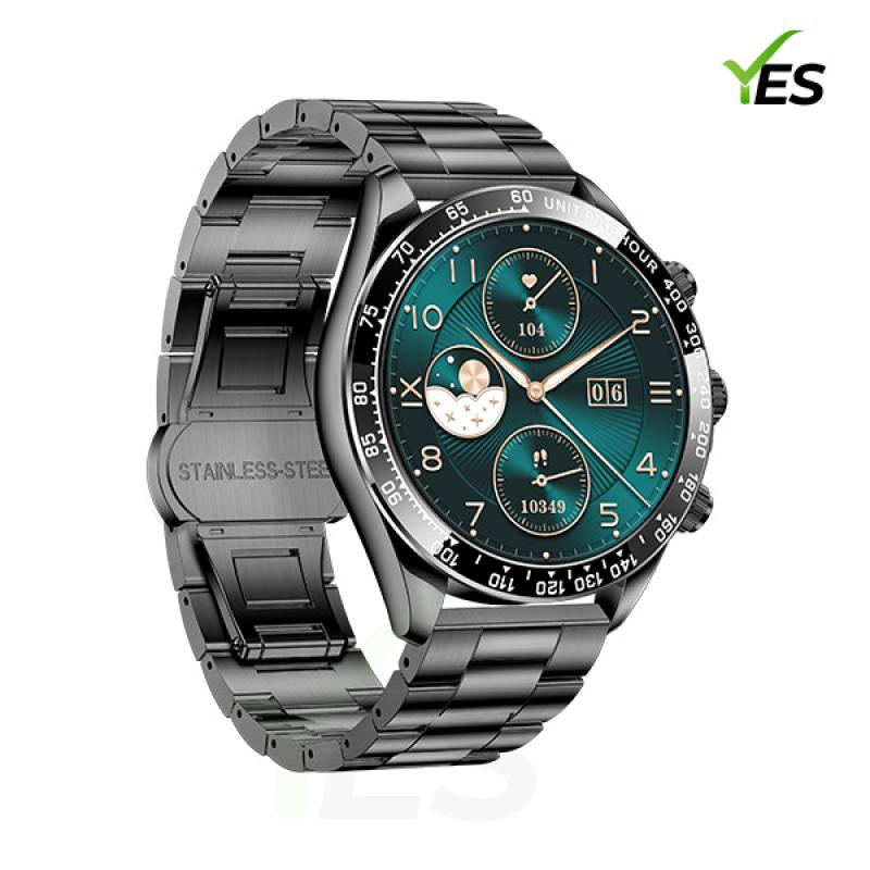 Yes Platinum Pro Smartwatch - 1.43-Inch AMOLED Display, Bluetooth Call, Health Monitoring & Multi-Sport Modes