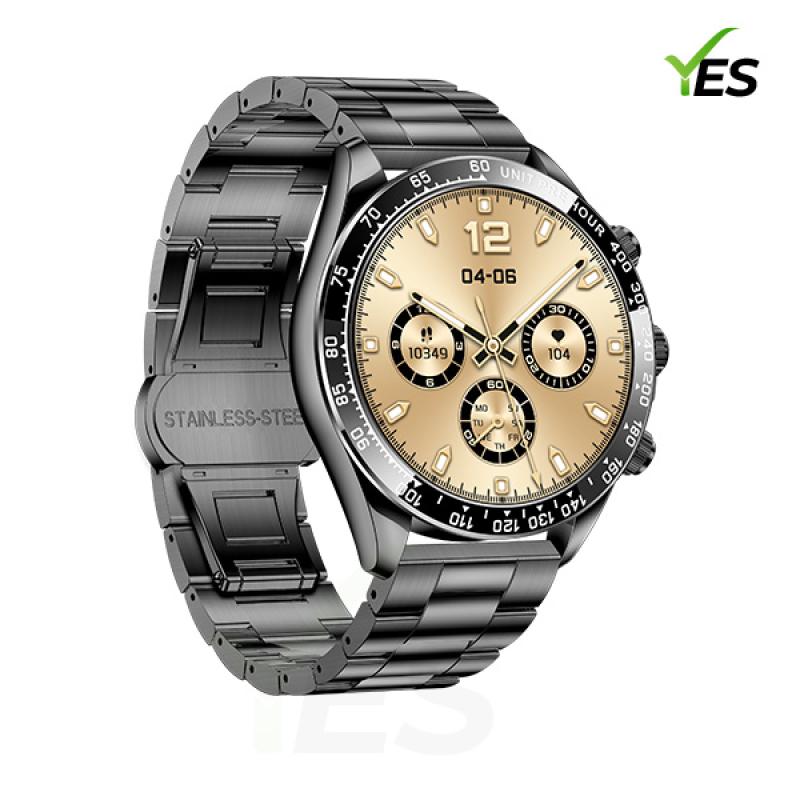 Yes Platinum Pro Smartwatch - 1.43-Inch AMOLED Display, Bluetooth Call, Health Monitoring & Multi-Sport Modes