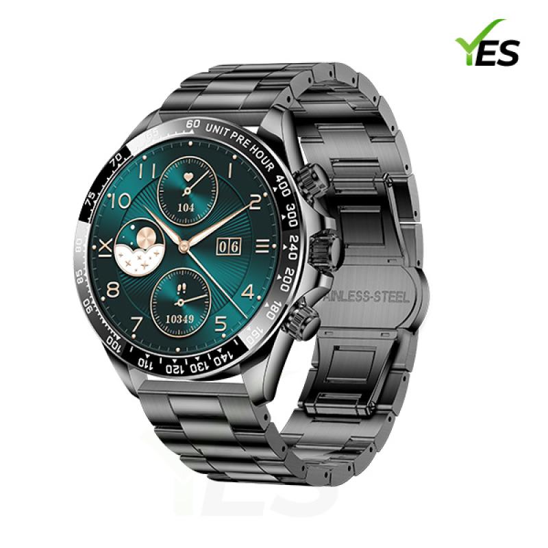 Yes Platinum Pro Smartwatch - 1.43-Inch AMOLED Display, Bluetooth Call, Health Monitoring & Multi-Sport Modes