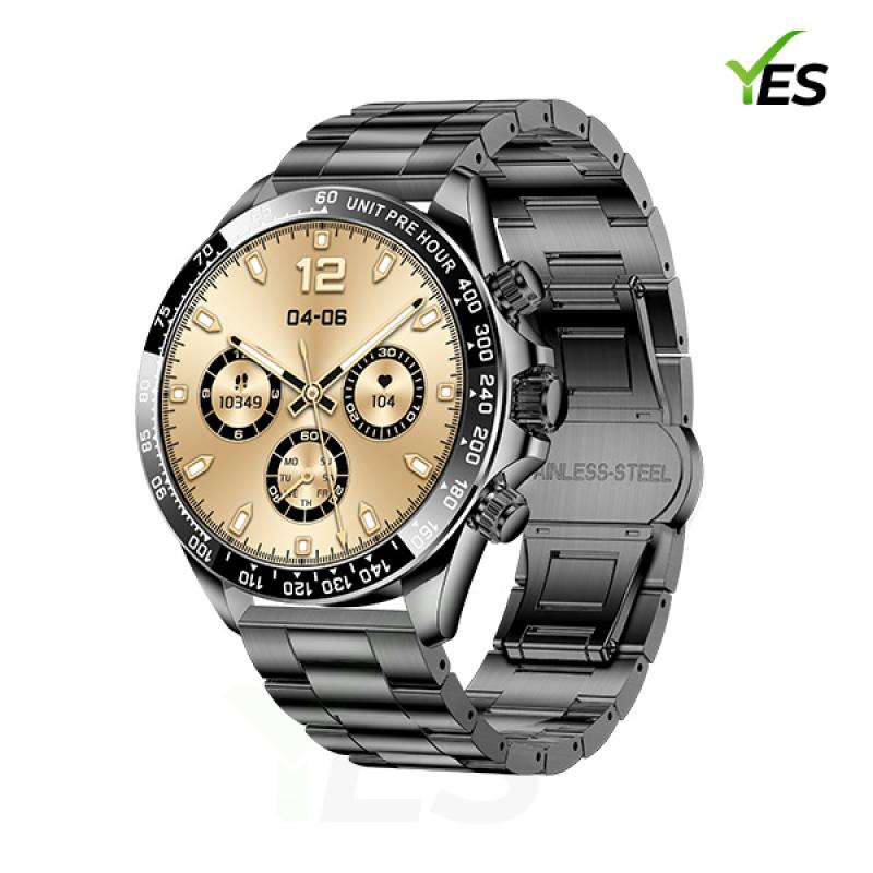 Yes Platinum Pro Smartwatch - 1.43-Inch AMOLED Display, Bluetooth Call, Health Monitoring & Multi-Sport Modes
