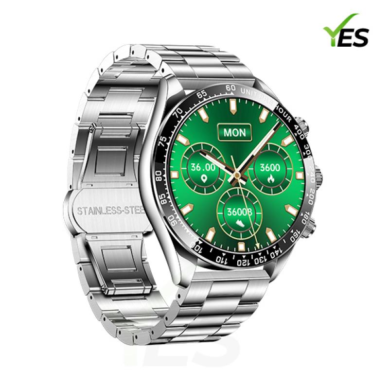 Yes Platinum Pro Smartwatch - 1.43-Inch AMOLED Display, Bluetooth Call, Health Monitoring & Multi-Sport Modes