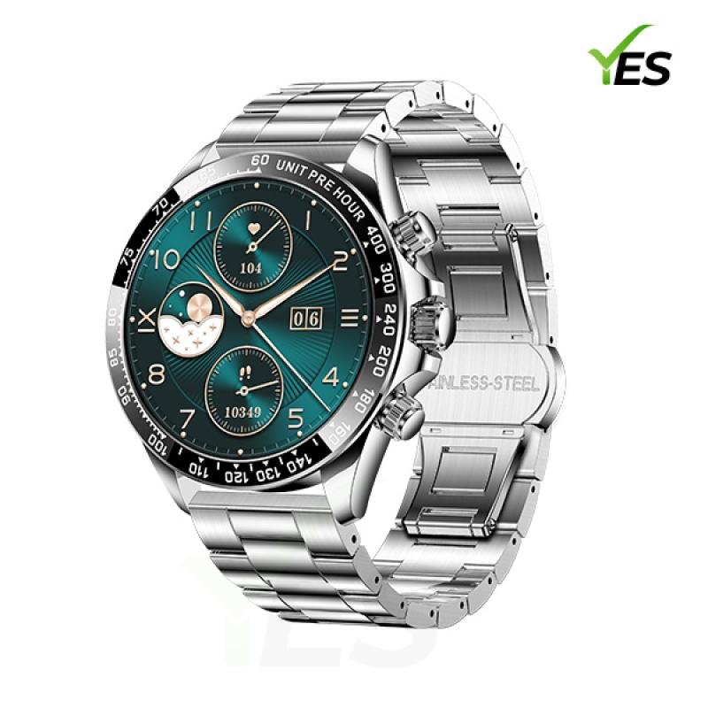 Yes Platinum Pro Smartwatch - 1.43-Inch AMOLED Display, Bluetooth Call, Health Monitoring & Multi-Sport Modes