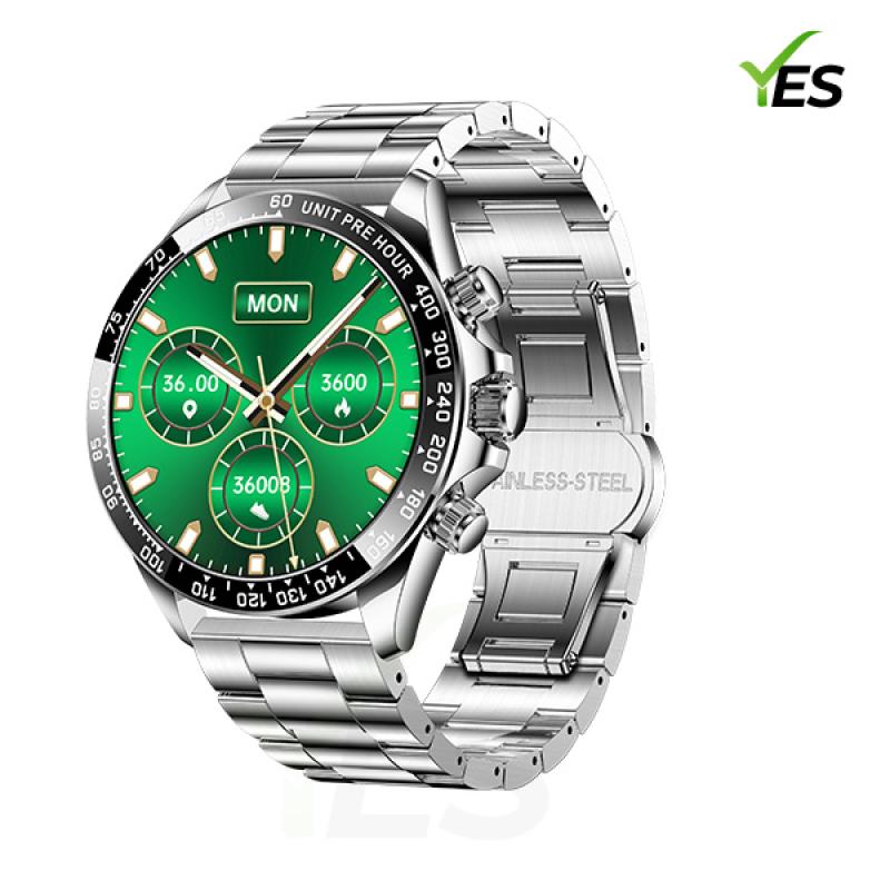 Yes Platinum Pro Smartwatch - 1.43-Inch AMOLED Display, Bluetooth Call, Health Monitoring & Multi-Sport Modes