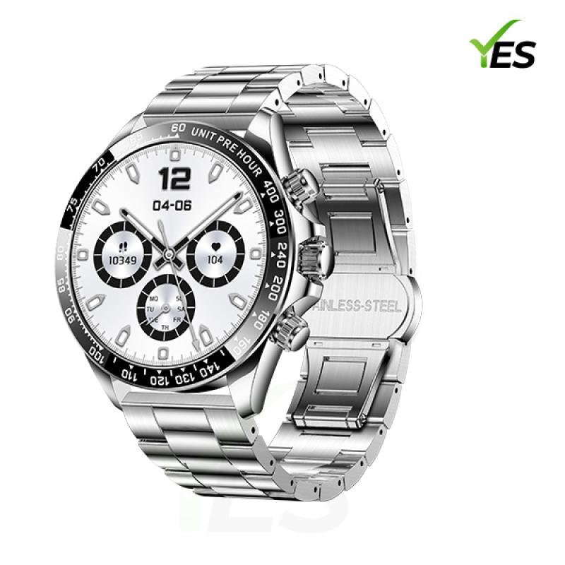 Yes Platinum Pro Smartwatch - 1.43-Inch AMOLED Display, Bluetooth Call, Health Monitoring & Multi-Sport Modes