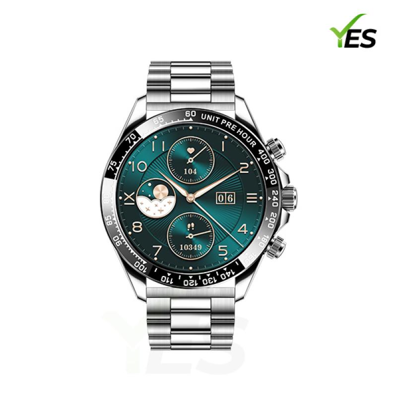 Yes Platinum Pro Smartwatch - 1.43-Inch AMOLED Display, Bluetooth Call, Health Monitoring & Multi-Sport Modes