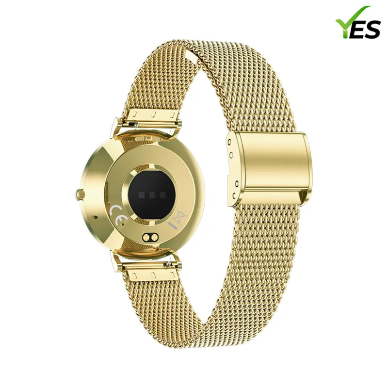 YES Opal Flow Smartwatch – 1.19" AMOLED, Stainless Steel Body, IP68