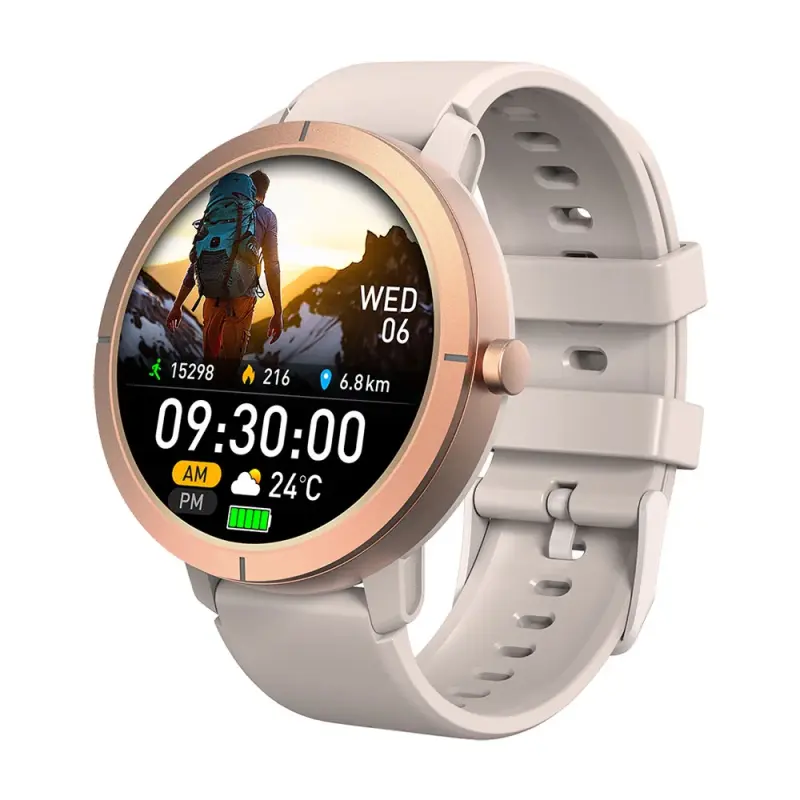 YES Trail GPS Smartwatch – 1.32" AMOLED 466×466, Built-in GPS + Compass, 5ATM Waterproof, SpO₂ & Heart Rate Monitor